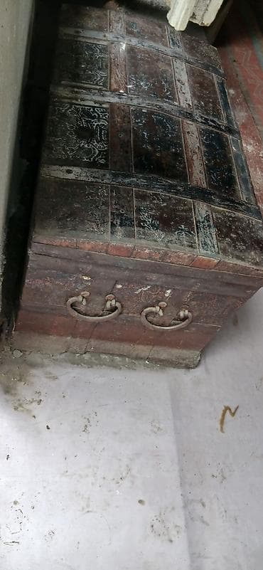 sandık: Antik dəmir sandıq/kofra - Material: qalın döymə dəmir və polad — 5