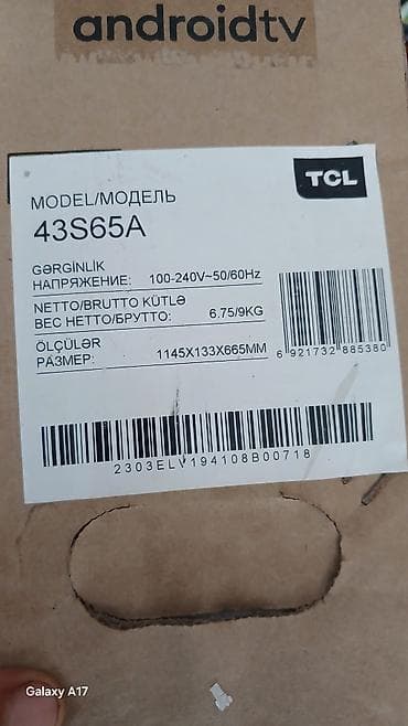 televizor kransteyn: İşlənmiş Televizor TCL LED ekran Ünvandan götürmə — 5