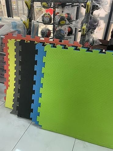 Toplar: Puzzle tipli idman döşəkləri (tatami) - Bir-birinə keçən “pazl” — 2