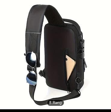 sport velosiped: Şəhər üslubunda çoxfunksiyalı çiyin çantası (sling) - Kompakt və — 2