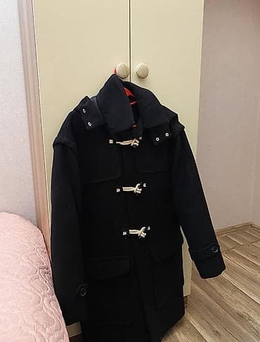 smart saat adapteri: Qara Koton marka palto Ölçü: XS/S - Klassik duffle dizaynı: ipli taxta — 1