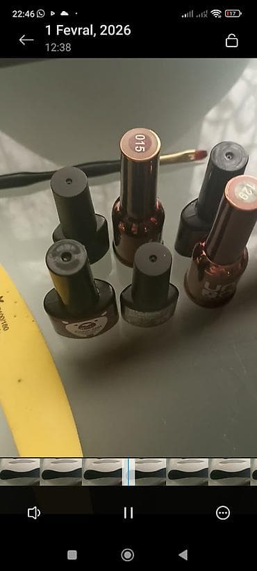 gəlin tacı: Dırnaq üçün gel lak, İşlənmiş — 3