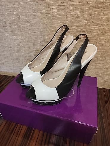 Женская обувь: Saten Fabiani brendi qadın ayaqqabısı - Model: Slingback açıq burunlu — 2