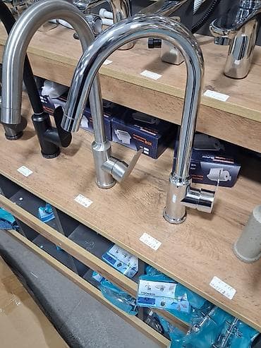 cipsi sekilleri: Mətbəx üçün qarışdırıcı kran - Material: paslanmayan polad və xrom — 1
