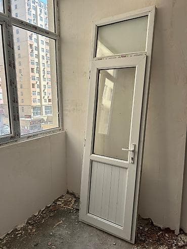 plastik qap: PVC balkon qapısı və pəncərə dəsti 1 qapı ve 1 pəncərə - Material — 2
