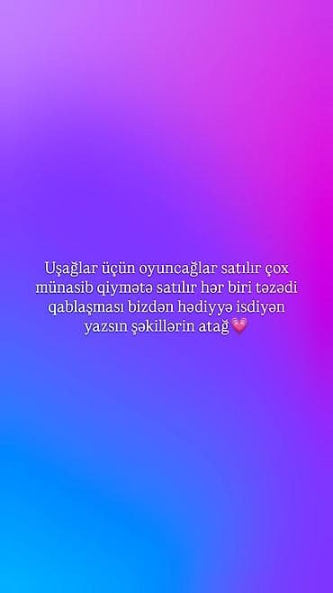 Uşaqlar üçün müxtəlif oyuncaq seçimləri. - Hər biri tam yenidir - — 1