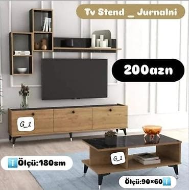 şeki: TV stend və jurnalni dəsti - Model: Tv Stand – Jurnalni (G_1) - Rəng — 1