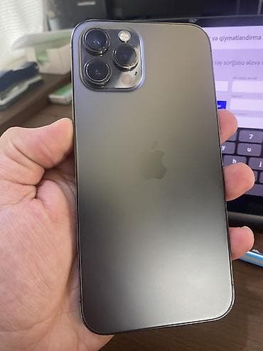 IPhone 12 Pro Max, 128 GB, Qara, Barmaq izi, Face ID lalafo.az -da IPhone 12 Pro Max, 128 GB, Qara, Barmaq izi, Face ID