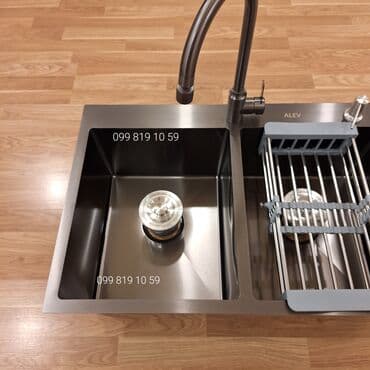 qab suşilka: Yeni Kvadrat Mətbəx çanağı, Paslanmaz polad, Pulsuz çatdırılma — 3