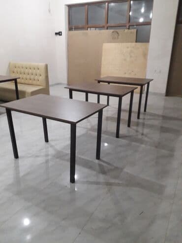 стеклянный стол: Новый, Квадратный стол, 4 стула, Нераскладной, Азербайджан — 13