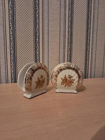 nar sekili: Porcelen peçetə tutacağı dəsti (2 ədəd) - Material: yüksək — 2