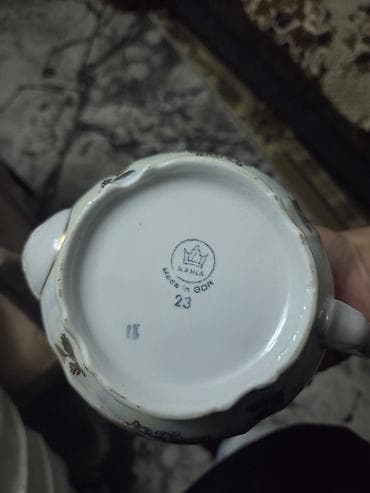maca cayı: Çay dəsti, rəng - Ağ, Farfor, Almaniya — 2