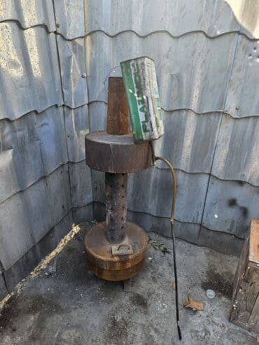 iran kere yagi: Metaldan hazırlanmış yağ sobası / tullantı yağıyla işləyən qızdırıcı — 4