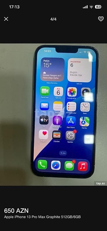 i̇pone 5: IPhone 13 Pro Max, 512 GB, White Titanium — 4