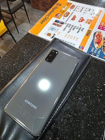 smart android box: Samsung Galaxy S20, 128 GB, rəng - Gümüşü, Face ID, Barmaq izi — 1