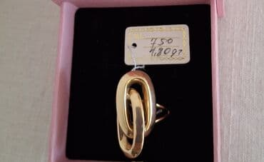 Свадебные платья и аксессуары: Кольцо, Желтое золото, 750 проба, Без камня — 1