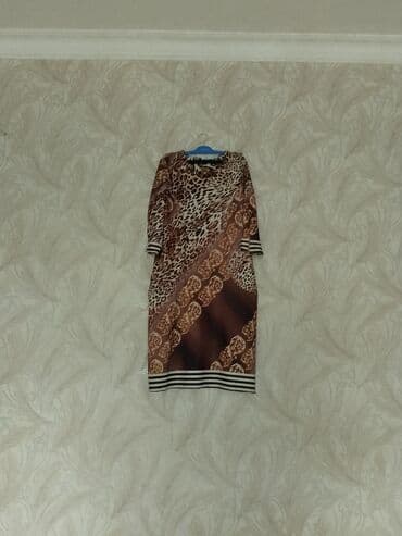 tiqrovi paltar modelleri: Qadın geyimi – naxışlı midı don - Rənglər: qəhvəyi tonlar, leopar — 3