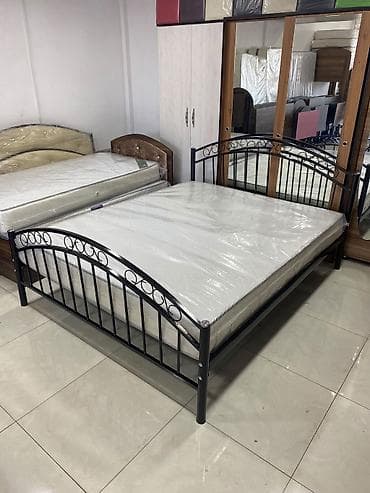 gence matras: Demir çarpayi 160/200 olçu çatdırılma seher içi 340 azn matras ile — 1