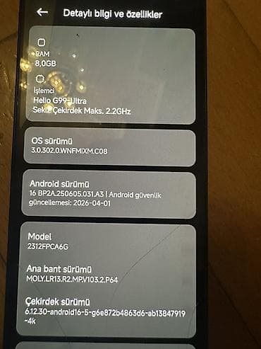 smart android box: Poco M6 Pro 4G, rəng - Qara, Barmaq izi — 7