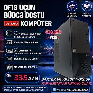 FÜRSƏTDƏN YARARLANIN!!! BÜTÜN KOMPÜTERLƏR MAYA DƏYƏRİNDƏN AŞAĞI!! ⭐Tək