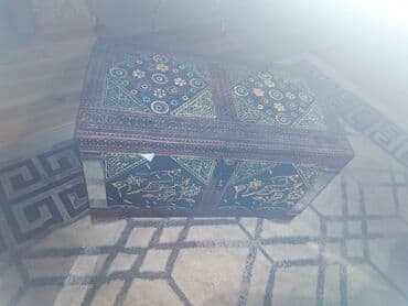 Bitkilər: Əl naxışlı taxta sandıq - Material: bərk taxta - Üslub — 4