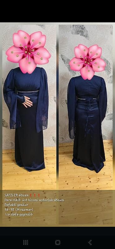 2ci əl geyimlər: Ağ rəngli, zərif üslubda hicablı gəlin/nikah geyim — 3