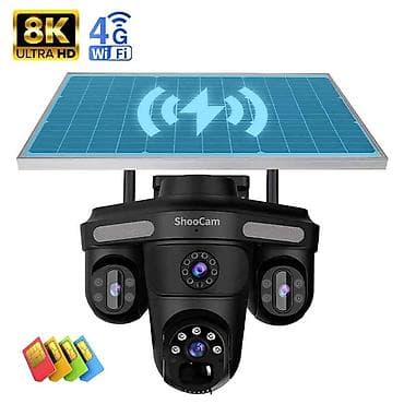 osmo kamera: 4G Günəş panelli 3 linz 12mp kamera Yaddaş Seçimləri Bulud, Yaddaş — 1