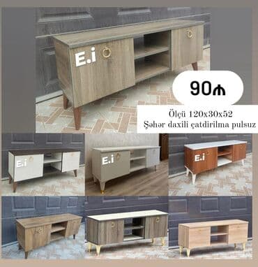 xan çinar: *TV stend / TV altı 90 AZN 💥* ✔️Ölçü en120 x dər30 x hün 52 ✔️ Rəng — 1