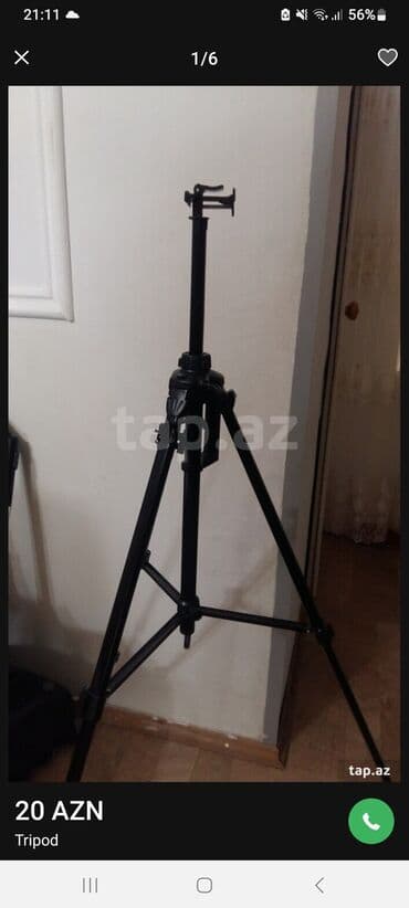 adam tərəzisi: Foto/video çəkilişləri üçün tripod - Material: yüngül və möhkəm metal — 3