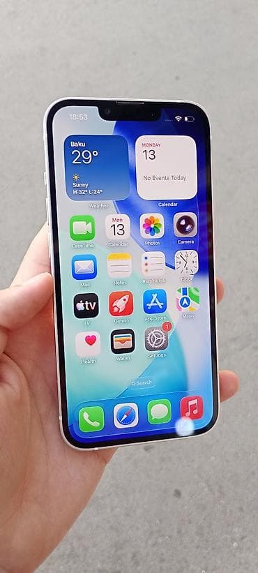 iphon 6 plus: IPhone 13, 128 GB, Ağ, Face ID — 1