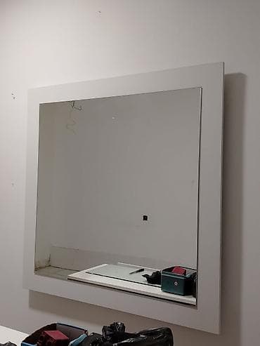 divar rəfləri: Geniş güzgülü vizaj/stilist masası dəsti - Dəst: iri divar güzgüsü + — 2