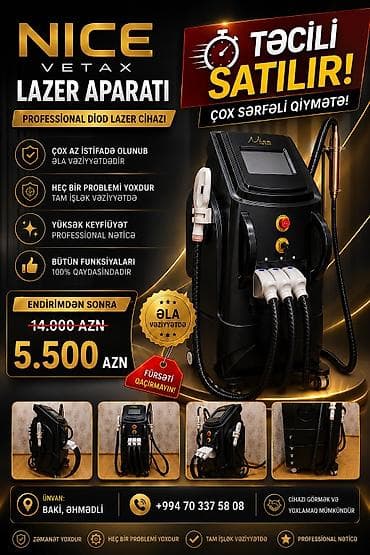 Gözəllik və estetika avadanlığı: ✨ NICE LAZER CİHAZI TƏCİLİ SATILIR! ✨ Çox az istifadə olunub, əla — 1