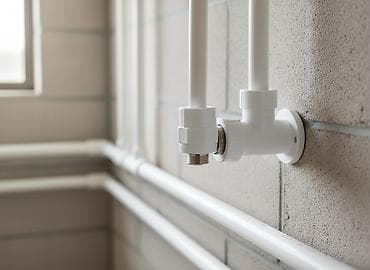 Metal yivli ağ polipropilen birləşdirici mufta, boru sistemlərində