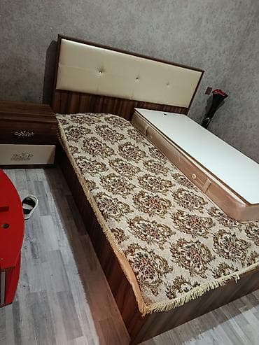 tum: Yataq otağı dəsti Tərkibi: - Çarpayı – ağ-qəhvəyi ağac teksturalı — 2