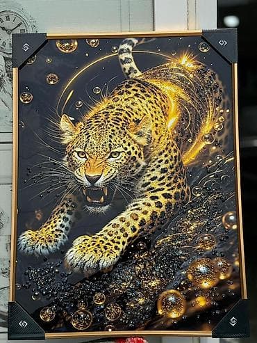 dorika muncuq: Məhsul: Bədii dekorativ tablo dəsti – heyvan temalı 3D effektli — 3