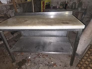 Paslanmayan poladdan peşəkar iş stolu - Material: tam paslanmayan