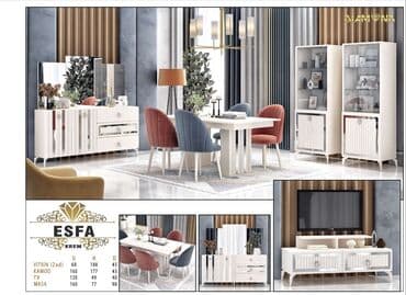 Masa və oturacaq dəstləri: ESFA qonaq dəsti, qonaq otağı mebeli, qonaq mebelləri (Oturacaqlar — 1