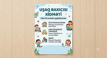 Няни, сиделки: Uşaq baxıcısı xidməti - Öz evimdə uşağa baxıram. Mülayyim və mehriban — 1