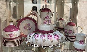 Qəhvə dəsti, rəng - Ağ, Farfor, 6 nəfərlik, Almaniya