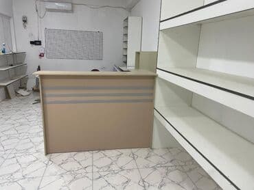 вешалки для магазина: Magaza ucun Polka ve Kassa Stolu Tərkib: - Resepsiyon/qatib masası — 1