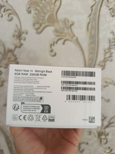 red magic nova qiymeti: Redmi Note 14, 256 GB, rəng - Qara, Barmaq izi — 9