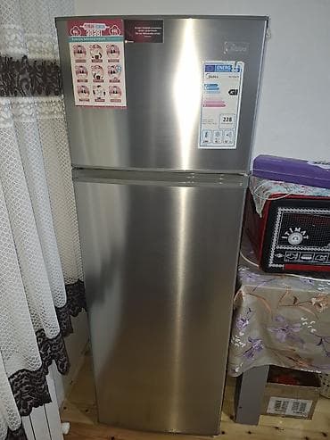 İşlənmiş 2 qapılı Midea Soyuducu Satılır, rəng - Gümüşü