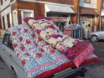 divan kreslo üzü: Yorgan doşək Təzədir hazirlari var 1 və 2 neferlik taxt kravatlarda — 3