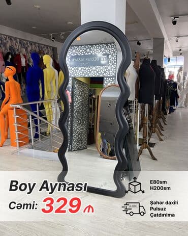 ev ucun guzgulər: Güzgü Döşəmə üstü, Sadə, Arxa işıqlı — 7