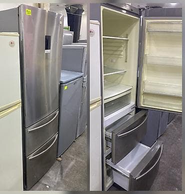 bergamo televizor: 2 qapılı LG Soyuducu Satılır, rəng - Gümüşü, Dispenserli — 1