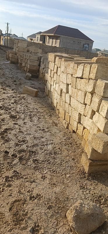 natural halı: Təbii əhəngdaşı (daş karxana bloku) – tikinti üçün - Material: yerli — 2
