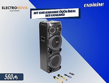 Digər auditexnika: 🔊 MT 1215 Karaoke Speaker – Güclü və Keyfiyyətli Səs Ev məclisləri — 1