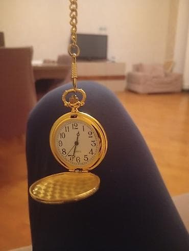 Qızılı rəngli cib saatı – klassik dizayn - Korpus: qızılı rəngdə at lalafo.az Qızılı rəngli cib saatı – klassik dizayn - Korpus: qızılı rəngdə
