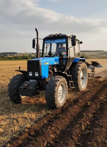 Belarus 1221 traktoru - Güclü 6 silindrli dizel mühərrik - Ön çəki