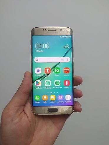samsung s2: Samsung Galaxy S6 Edge, 32 GB, rəng - Qızılı, Barmaq izi — 4